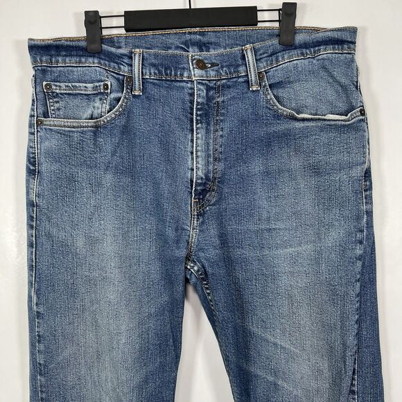 Levi's 505 Jeans Straight Leg Regular Fit Mens 36x32 (34x32 Measured) Light Wash - Picture 2 of 16